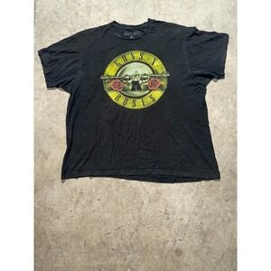 Guns N' Roses Tee Shirt Men's XL Black Graphic Print‎ Short Sleeve Crew Neck